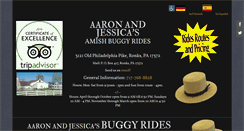 Desktop Screenshot of amishbuggyrides.com