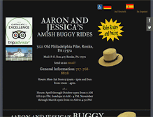 Tablet Screenshot of amishbuggyrides.com